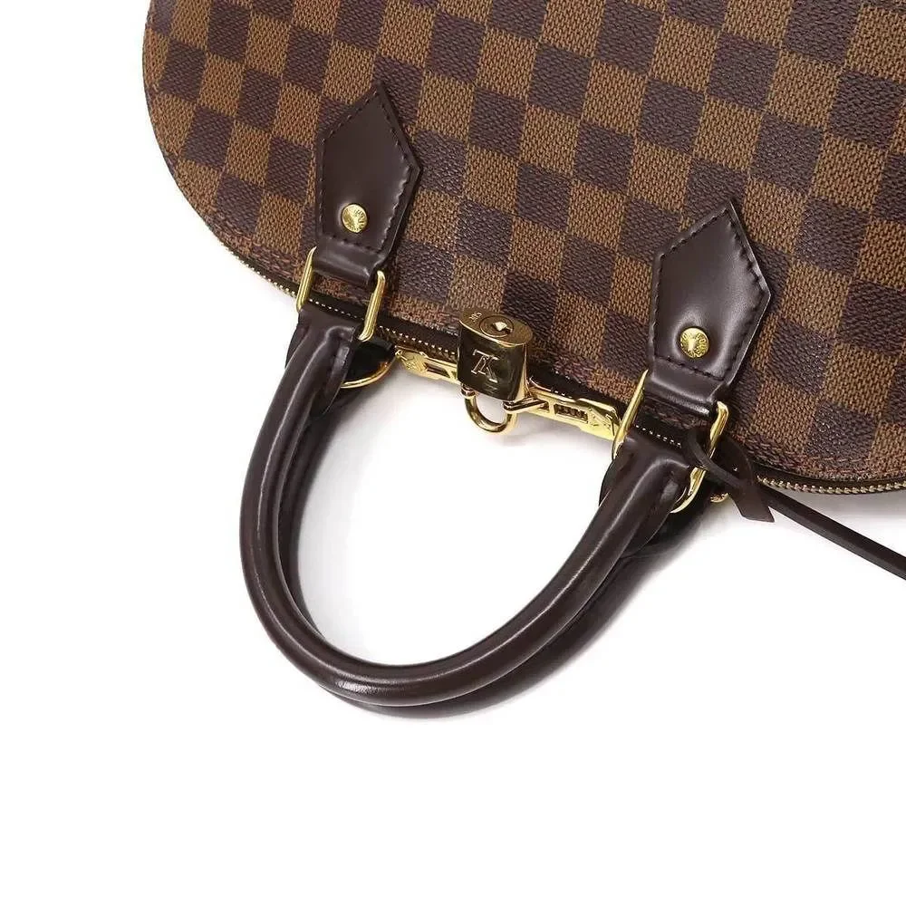 Louis Vuitton Damier Alma PM Hand Bag Ebene Brown